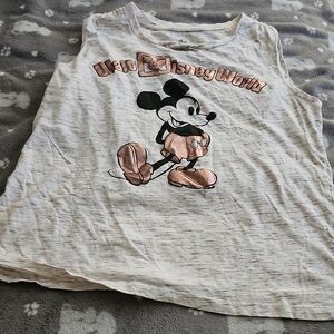 Disney Rose Gold And Cream Walt Disney World Park Tank Size Large
